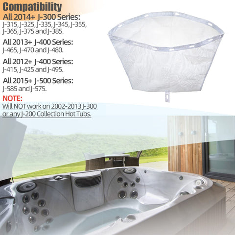 Alocs 6570-398 Ja-cuzzi filter bag for J-400 series improves pre-filtration in spas