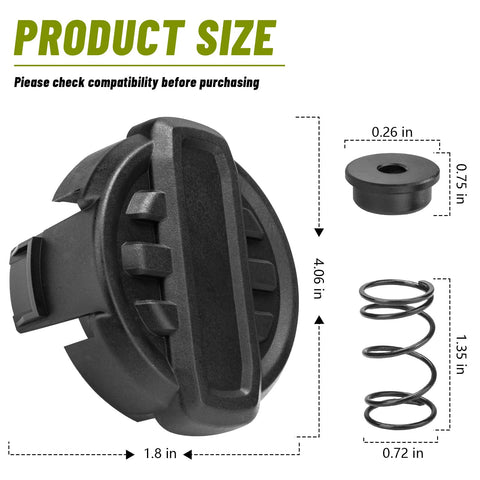 Alocs two-pack includes springs and caps for ready replacements.