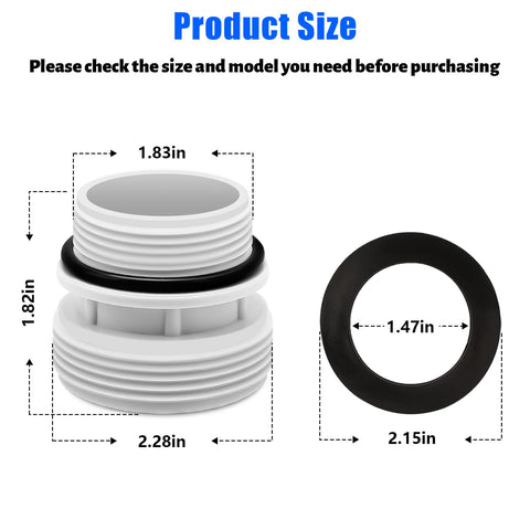 Easy pool setup with adapter for above-ground pools
