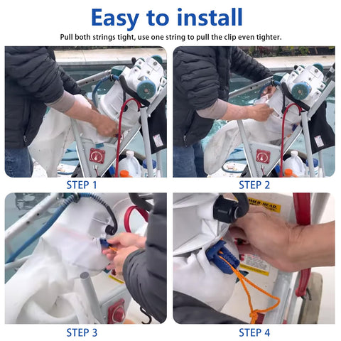 Easy installation with Alocs HH1506COMP standard bag setup