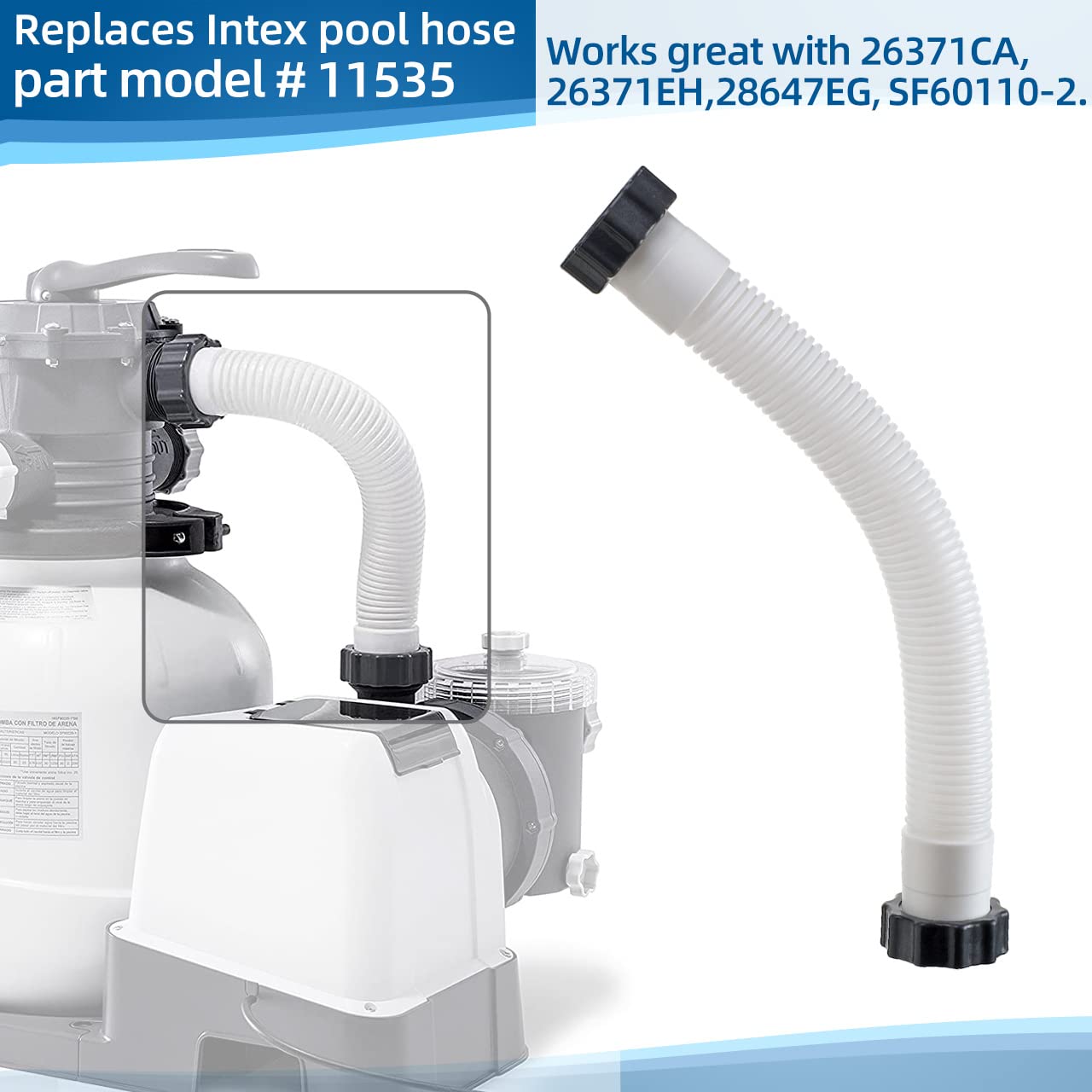 Alocs polyethylene hose close-up highlights durable, flexible material.