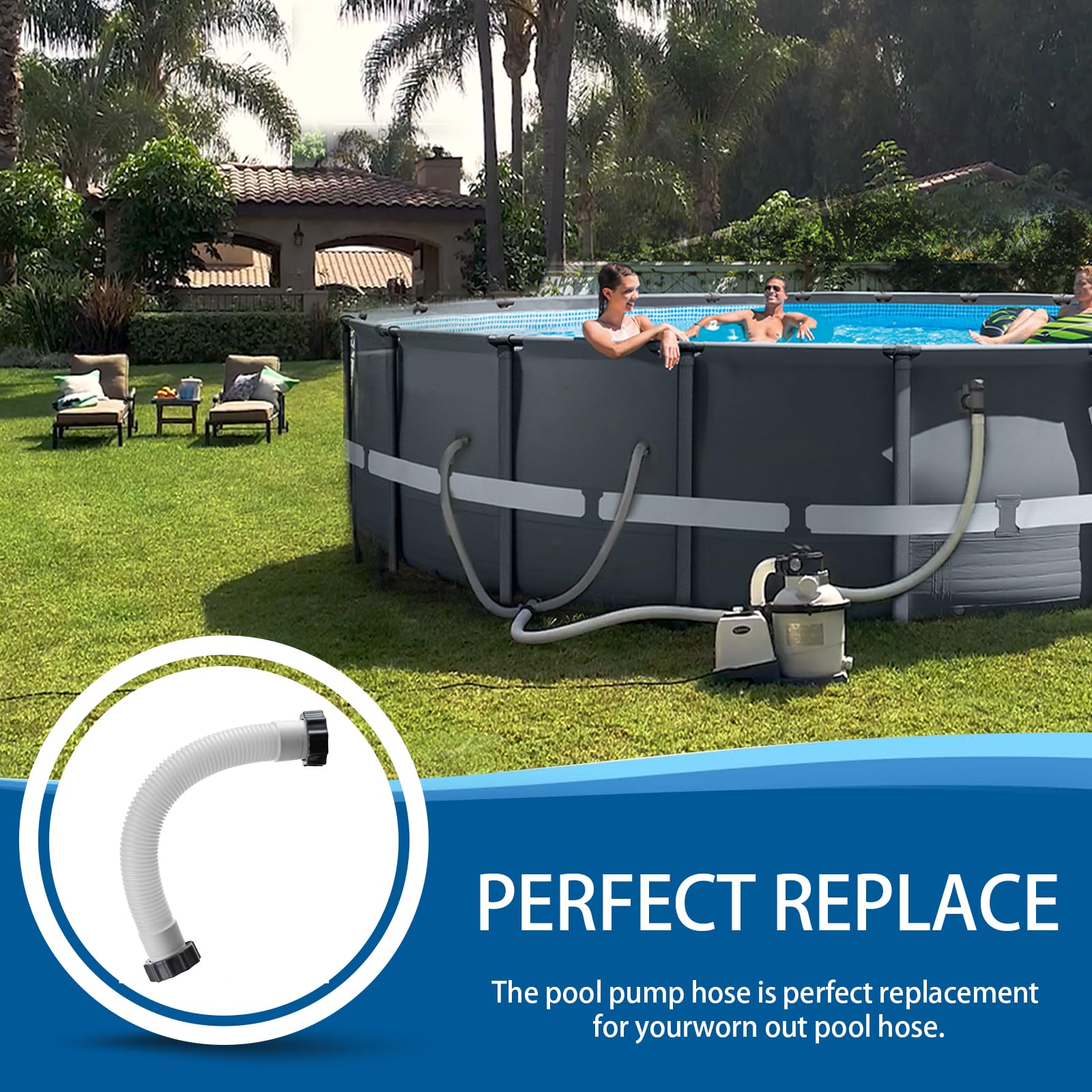 Alocs replacement hose for soft-sided pools delivers versatile, long-lasting performance.