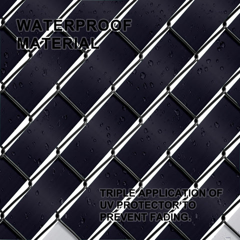 ALOSUTR black privacy strip enhances decks and patios.