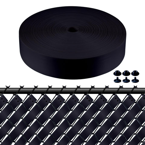 ALOSUTR privacy strip with 200 clasps included for quick installation.