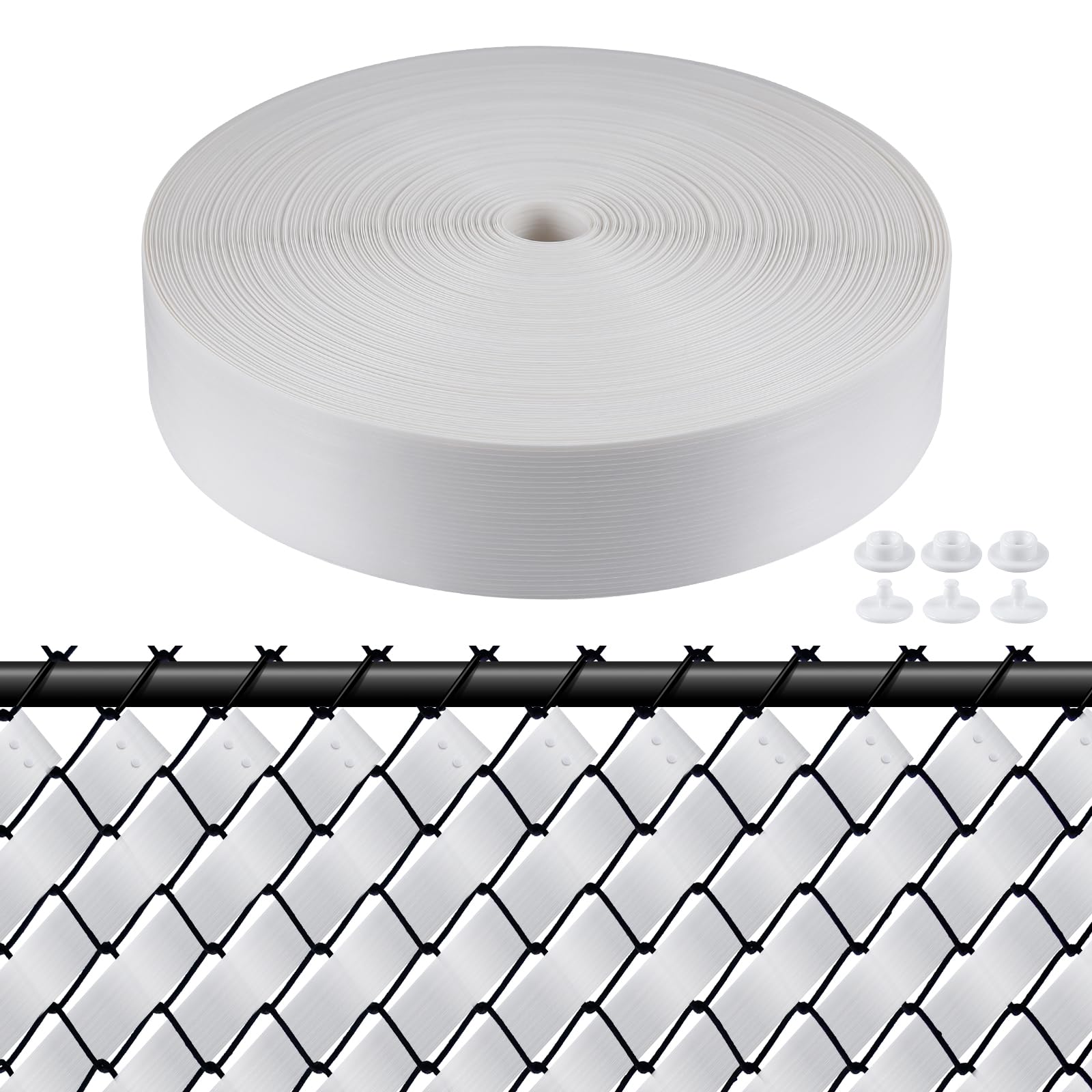 Hole punch tool included with ALOSUTR privacy strip for custom-length cuts