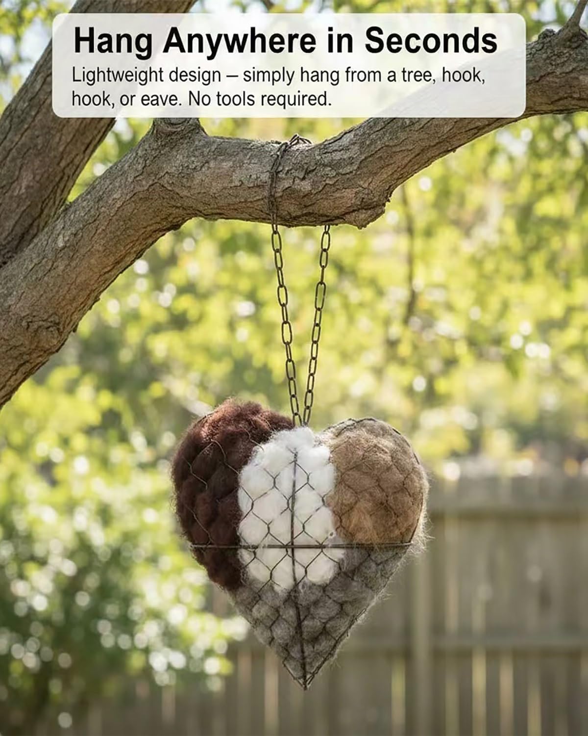Alpaca fiber nest heart closeup highlighting soft natural materials for nests