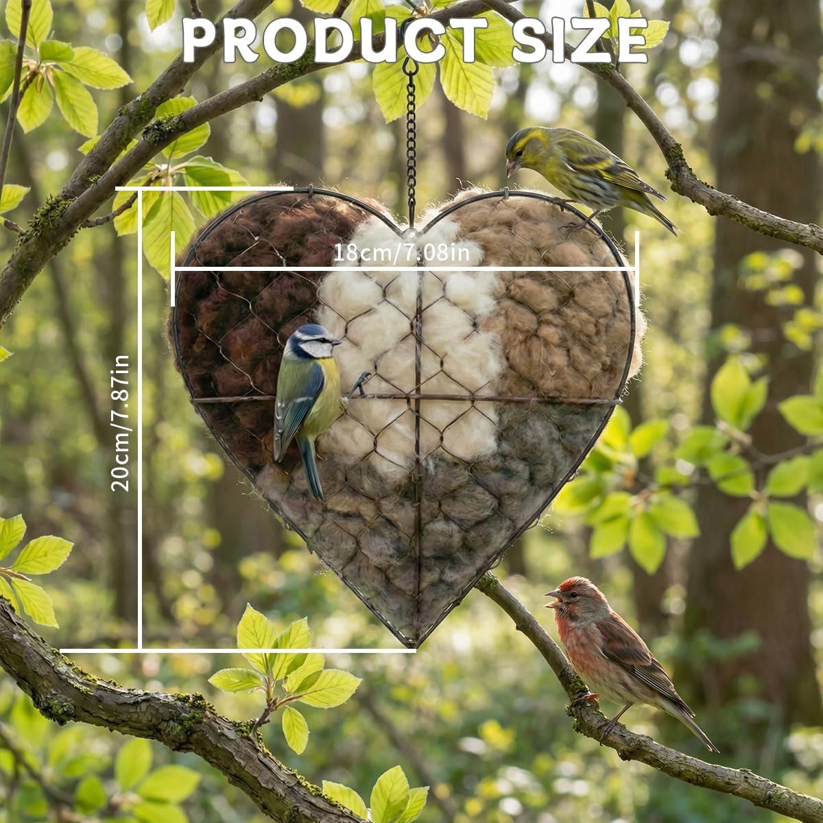 Alpaca Natural Materials Nest supports comfortable nesting for birds