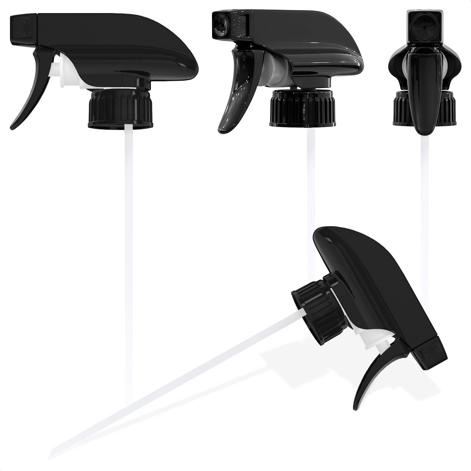 ALPENKOK 4Pcs spray nozzle bottle tops for smooth replacement in daily cleaning.