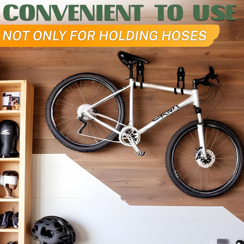 ALPENKOK Hose Hook Wall Mount durable coating resists weathering over time.