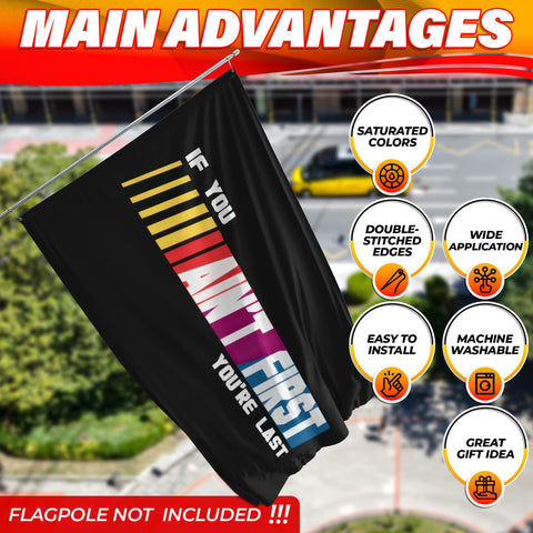 ALPENKOK mancave decorative flag, water-resistant for year-round display