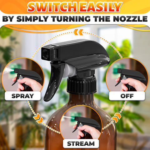 ALPENKOK secure-fit design keeps nozzle stable on 8 oz and 16 oz bottles.