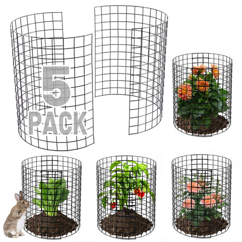 Alphatool bunny barricade semi circular protects garden plants from rabbits