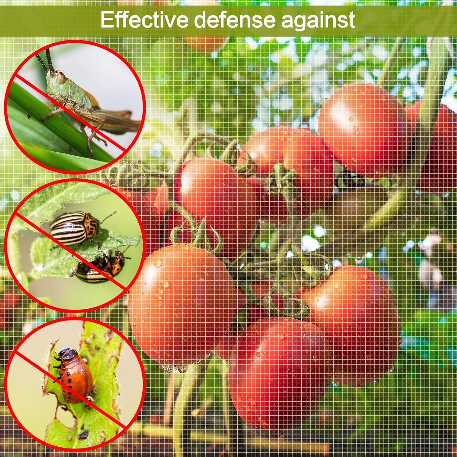 Alphatool garden netting can be cut to fit different shapes and spaces.