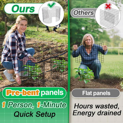 Alphatool easy installation step shows quick setup near perennials