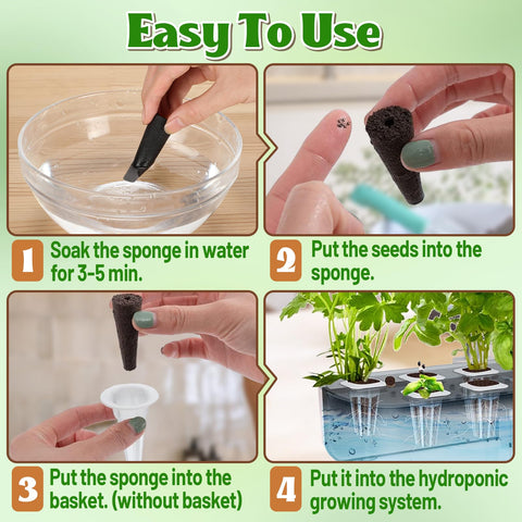 Alphatool 50-pack sponges ideal gift for indoor gardening enthusiasts