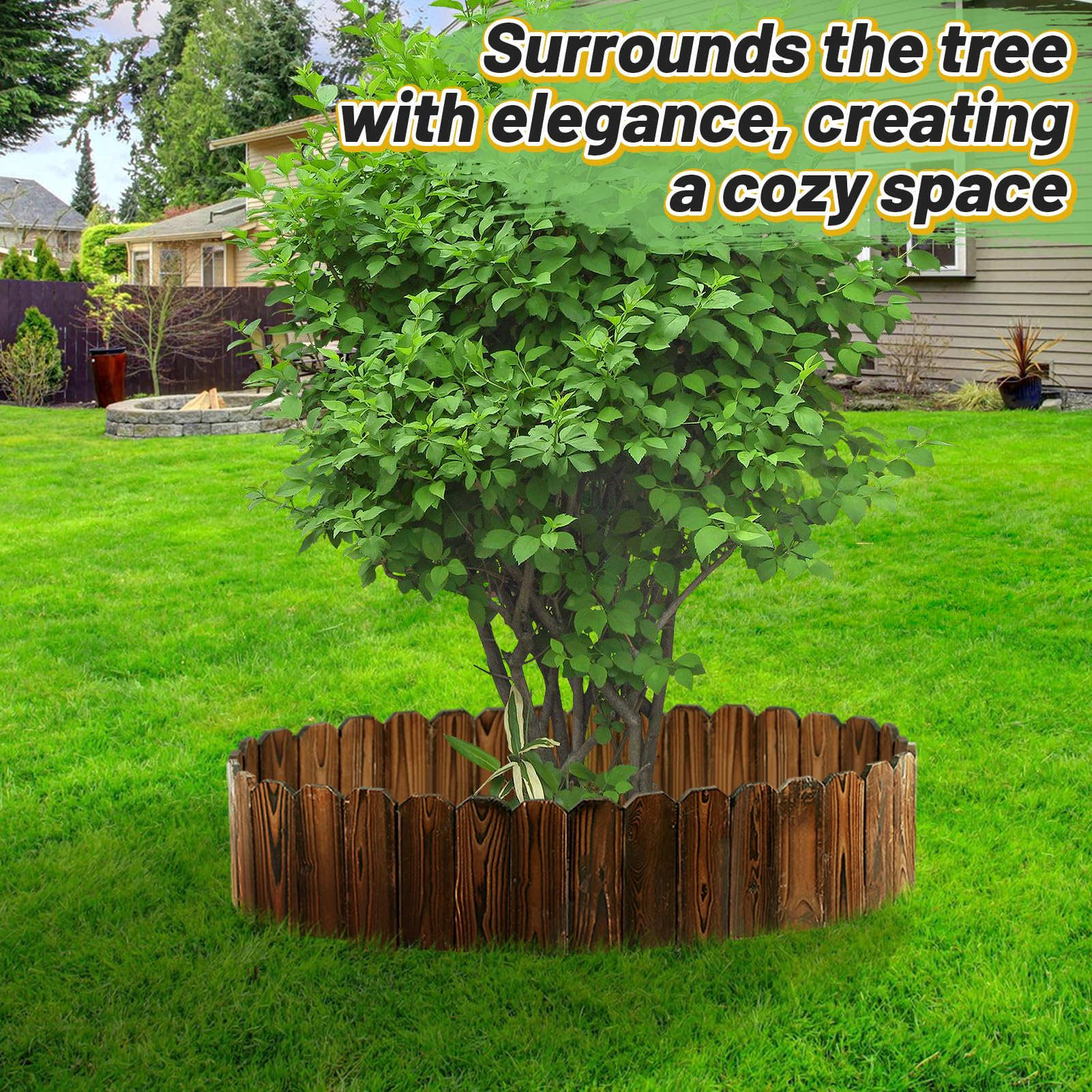 Alphatool rustic pine edging packaging and size options highlight length-adjustable design.