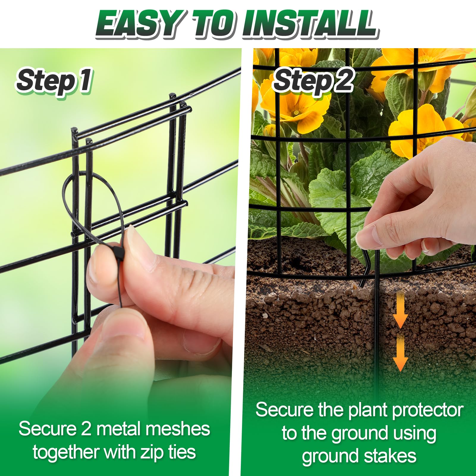 Alphatool sturdy metal material guarantees durable garden protection