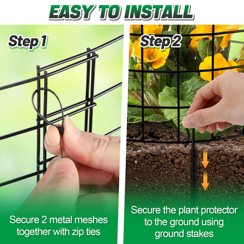 Alphatool sturdy metal material guarantees durable garden protection
