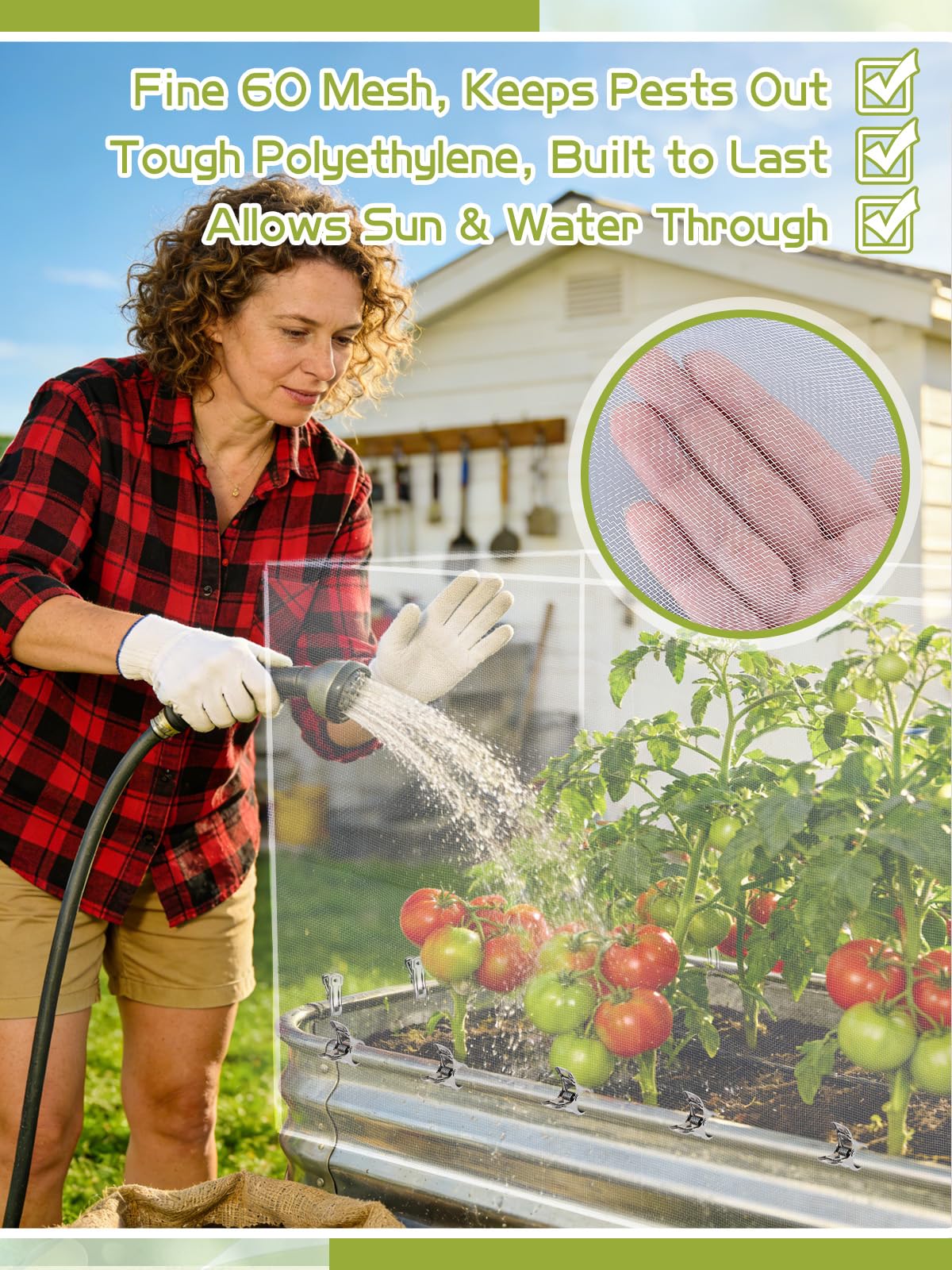 Alphatool versatile outdoor use on raised beds, greenhouses, patios, and balconies.