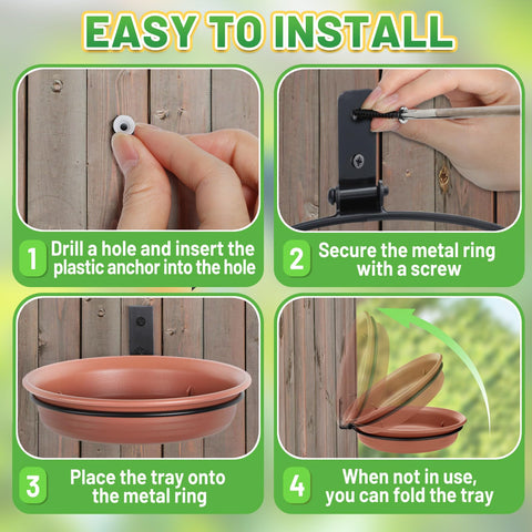 Alphatool weather-resistant outdoor bird feeder with birds