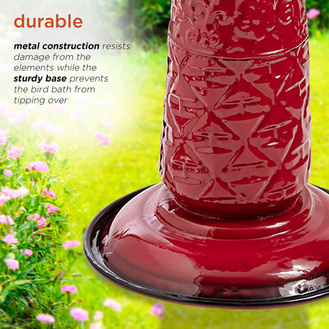 Ideal 28-inch height fits garden borders without overpowering space.