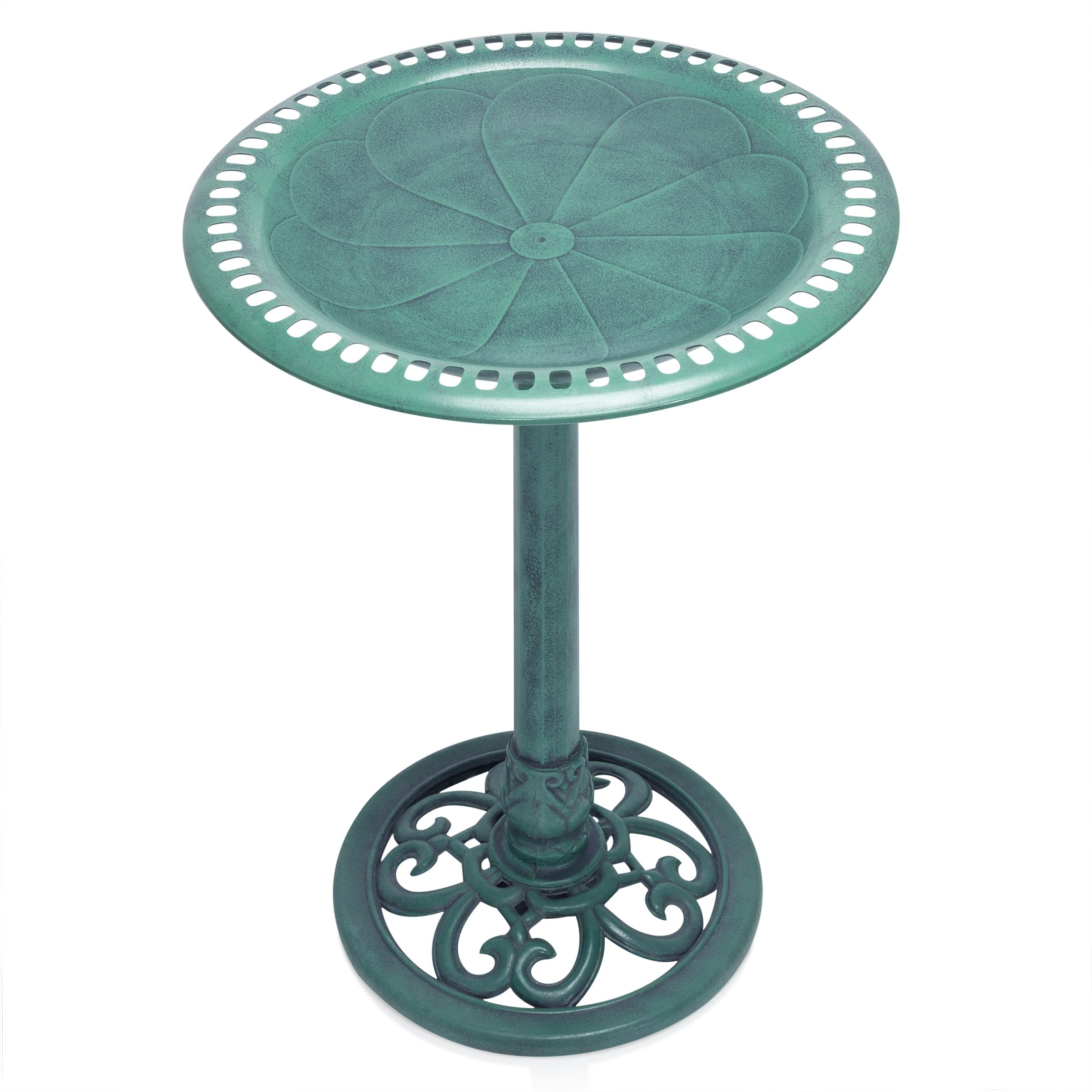 Sturdy base helps prevent tipping on windy days.