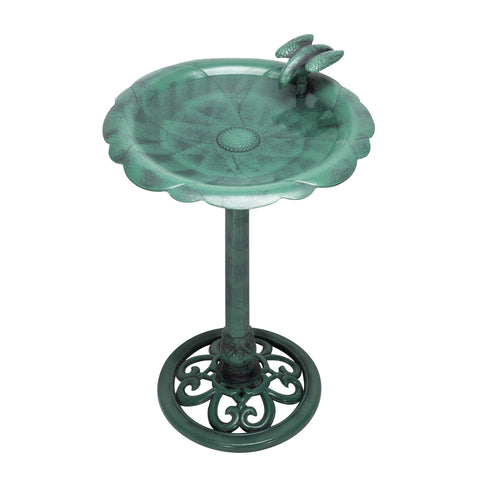 Alpine Corporation planter-base option adds color around the stand.