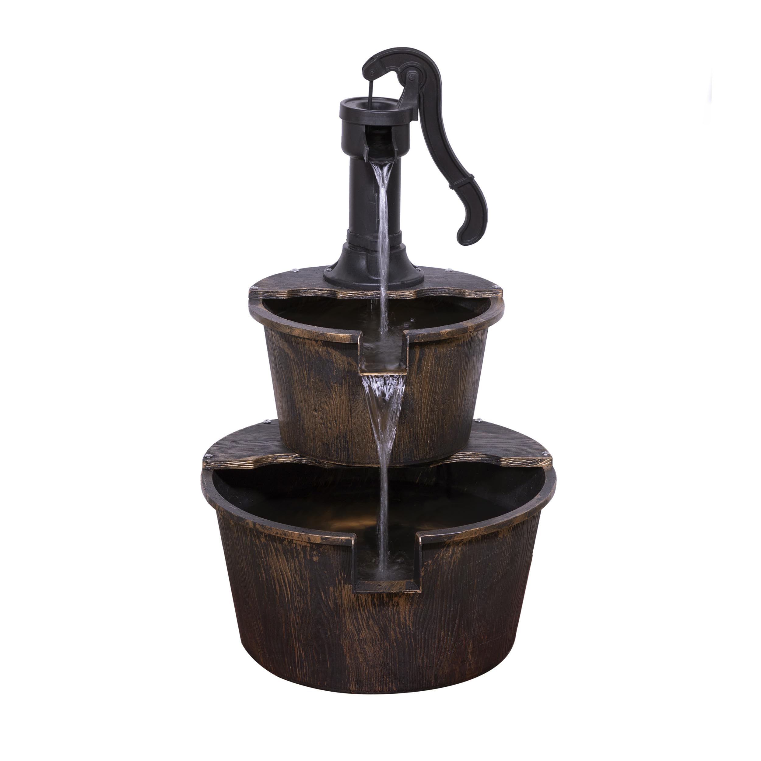 Alpine Corporation bronze finish fountain complements rustic spaces