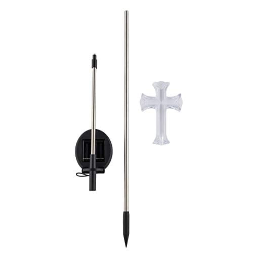The Alpine cross stake adds a graceful focal point to a driveway or entry path.