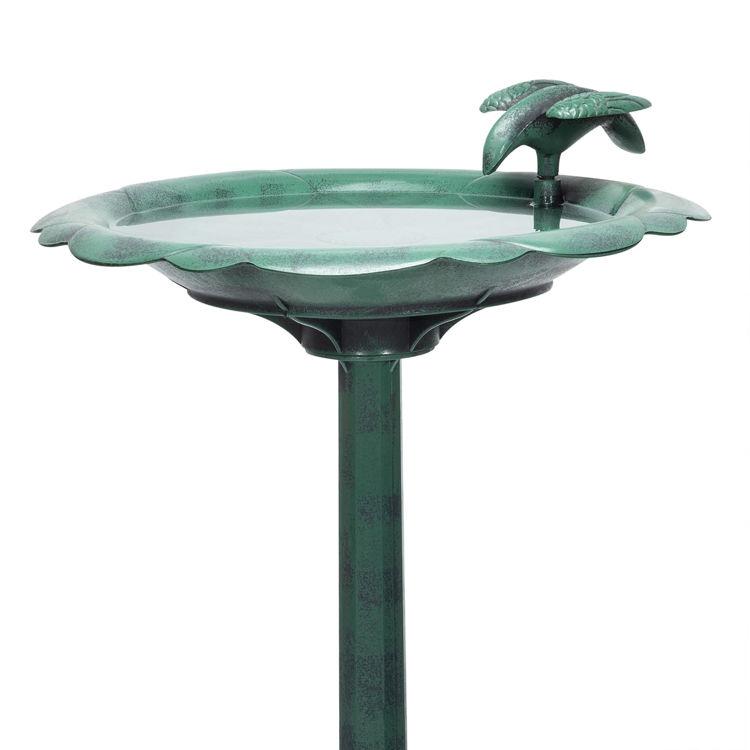 Alpine Corporation garden setting shows decorative focal point.