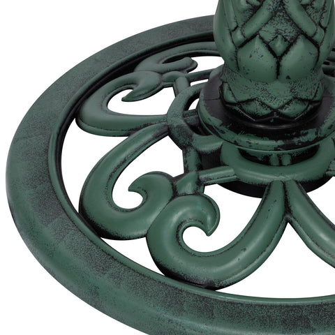 Outdoor fountain with ornamental pedestal by Alpine for elegant spaces.
