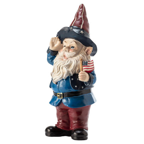 Alpine Corporation patriotic gnome is a charming seasonal accent.