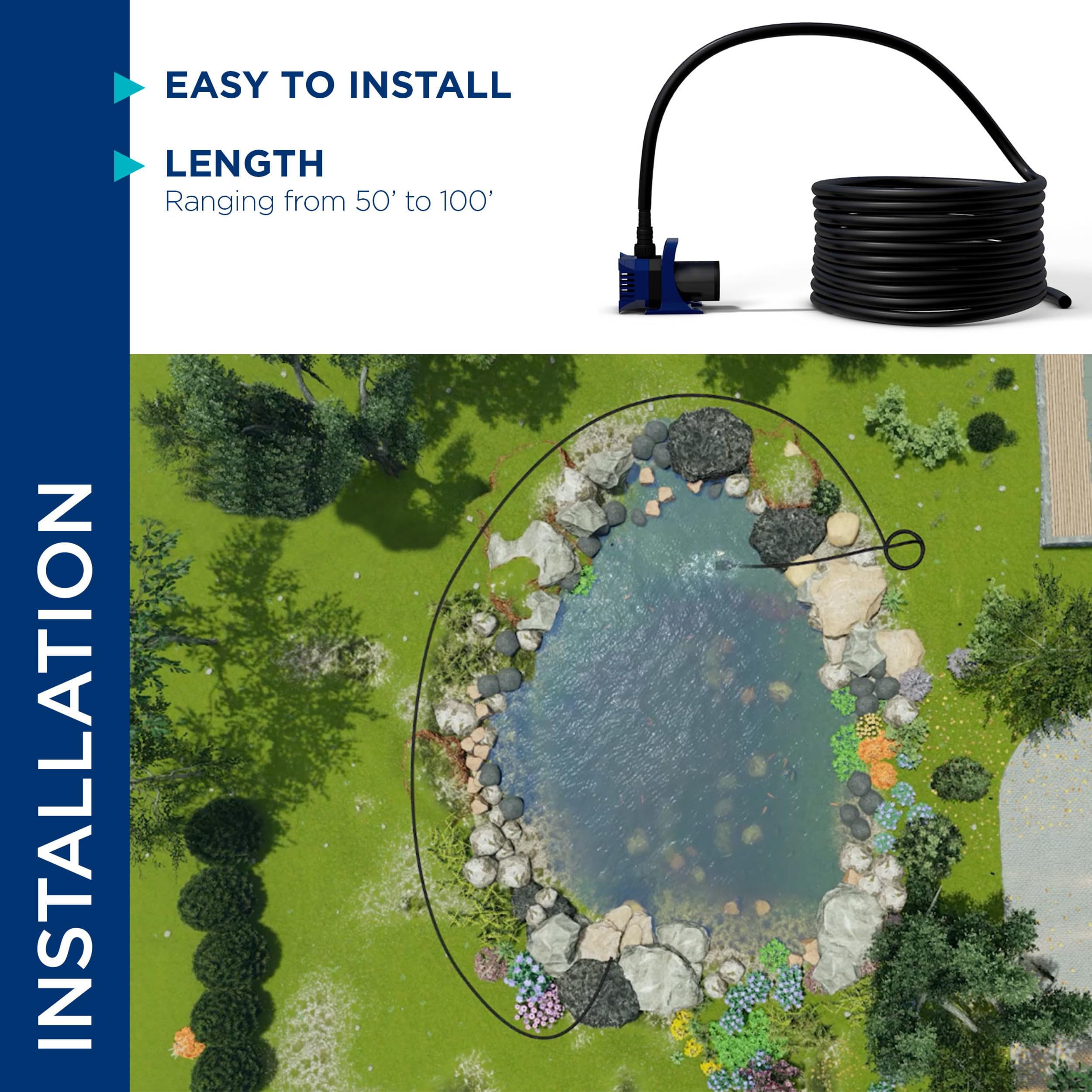 Alpine Corporation non-toxic tubing safe for fish and aquatic life.
