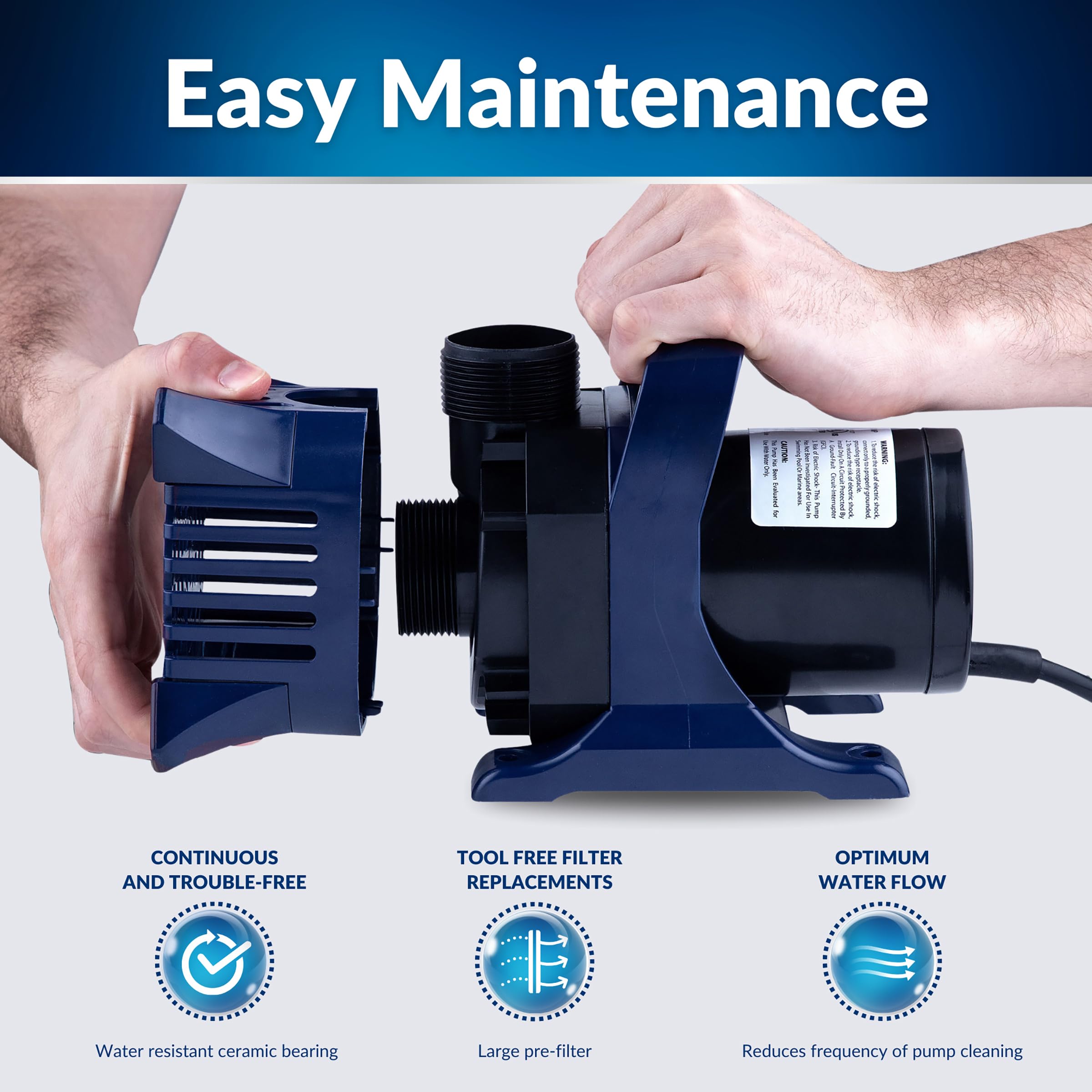 Alpine Cyclone Pump energy-saving design reduces operating costs.