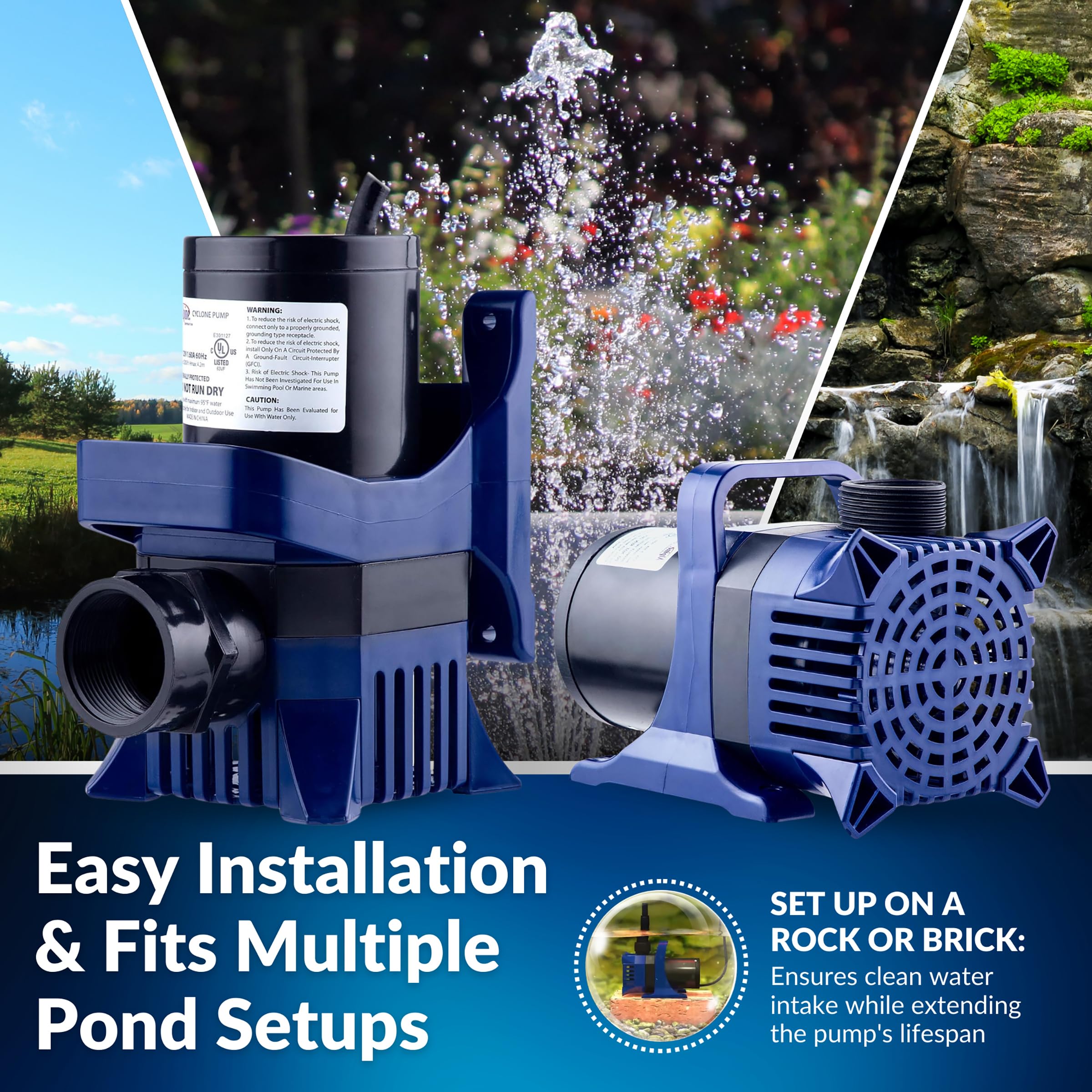 Alpine Cyclone Pump built with oil-free construction for long-lasting performance.