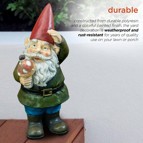 Alpine Corporation deck or tabletop display with vivid gnome