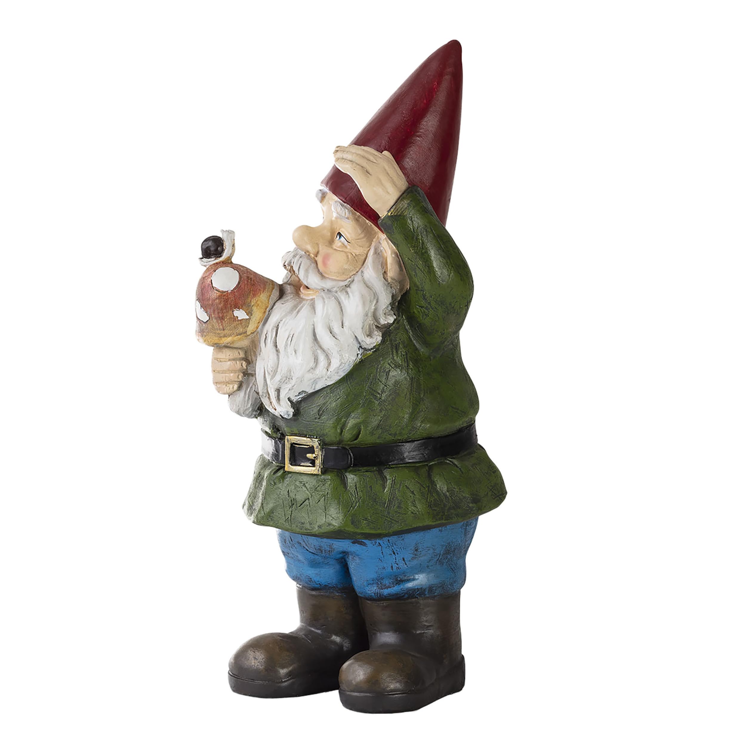 Alpine Corporation weatherproof rust resistant gnome for outdoor use