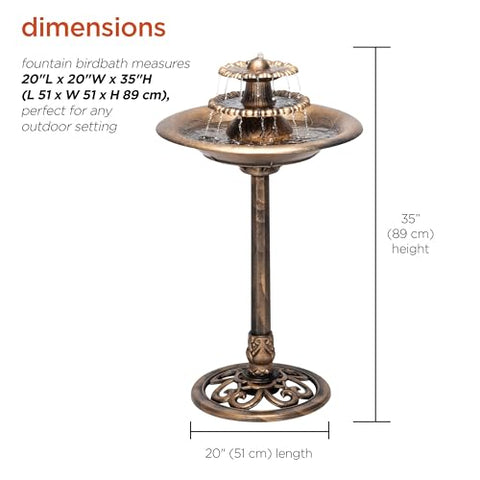 Alpine TEC106-BZ water cascade provides soothing sounds on patios and decks.