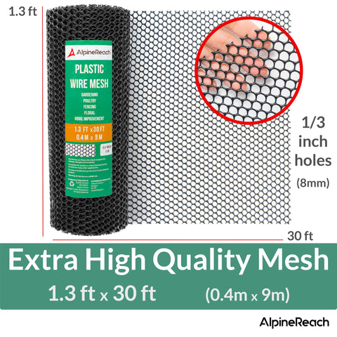 AlpineReach durable, aesthetic black mesh suitable for outdoor spaces
