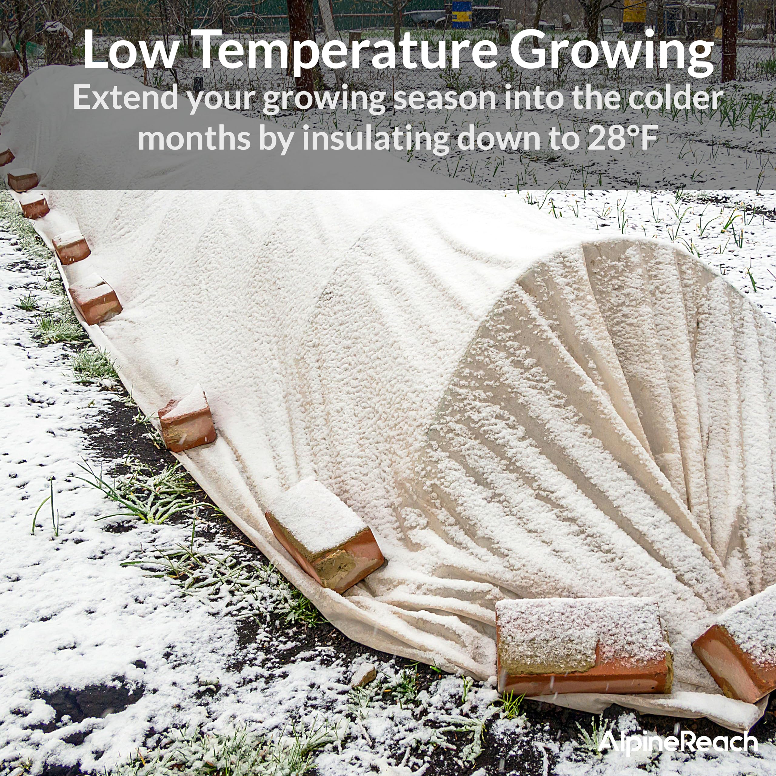 AlpineReach Breathable Garden Fabric allows light and air for healthier growth.