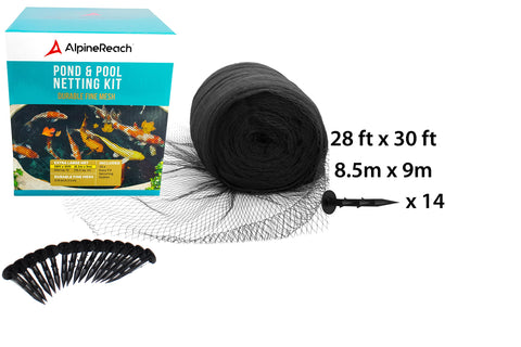 AlpineReach 28x30-foot netting showing heavy duty 3/8-inch mesh