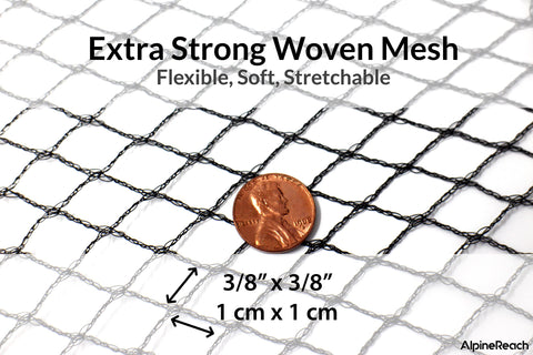 AlpineReach Koi Pond Netting Kit keeps leaves and debris out of water.