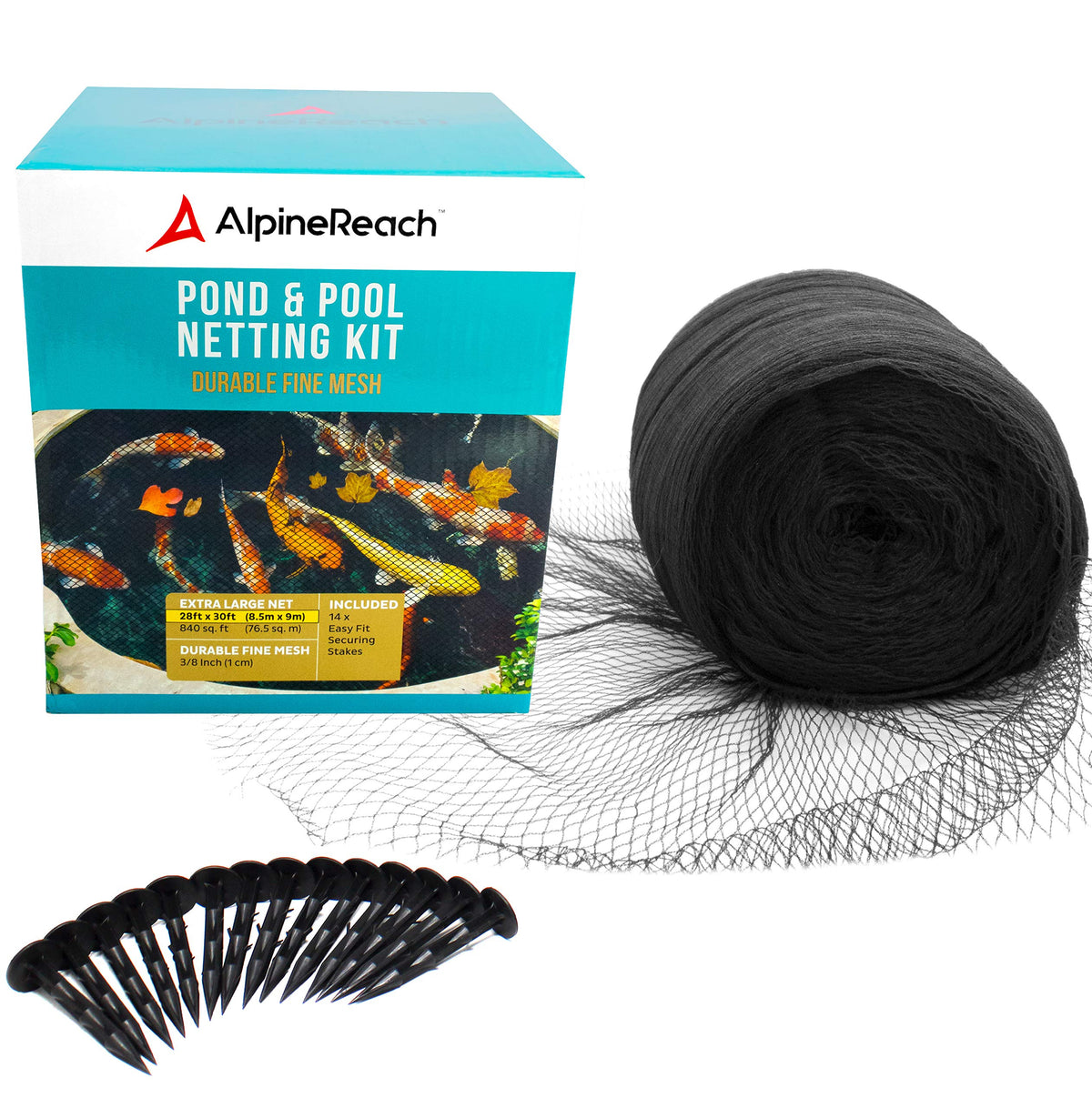 AlpineReach koi pond netting overview keeps ponds protected from predators