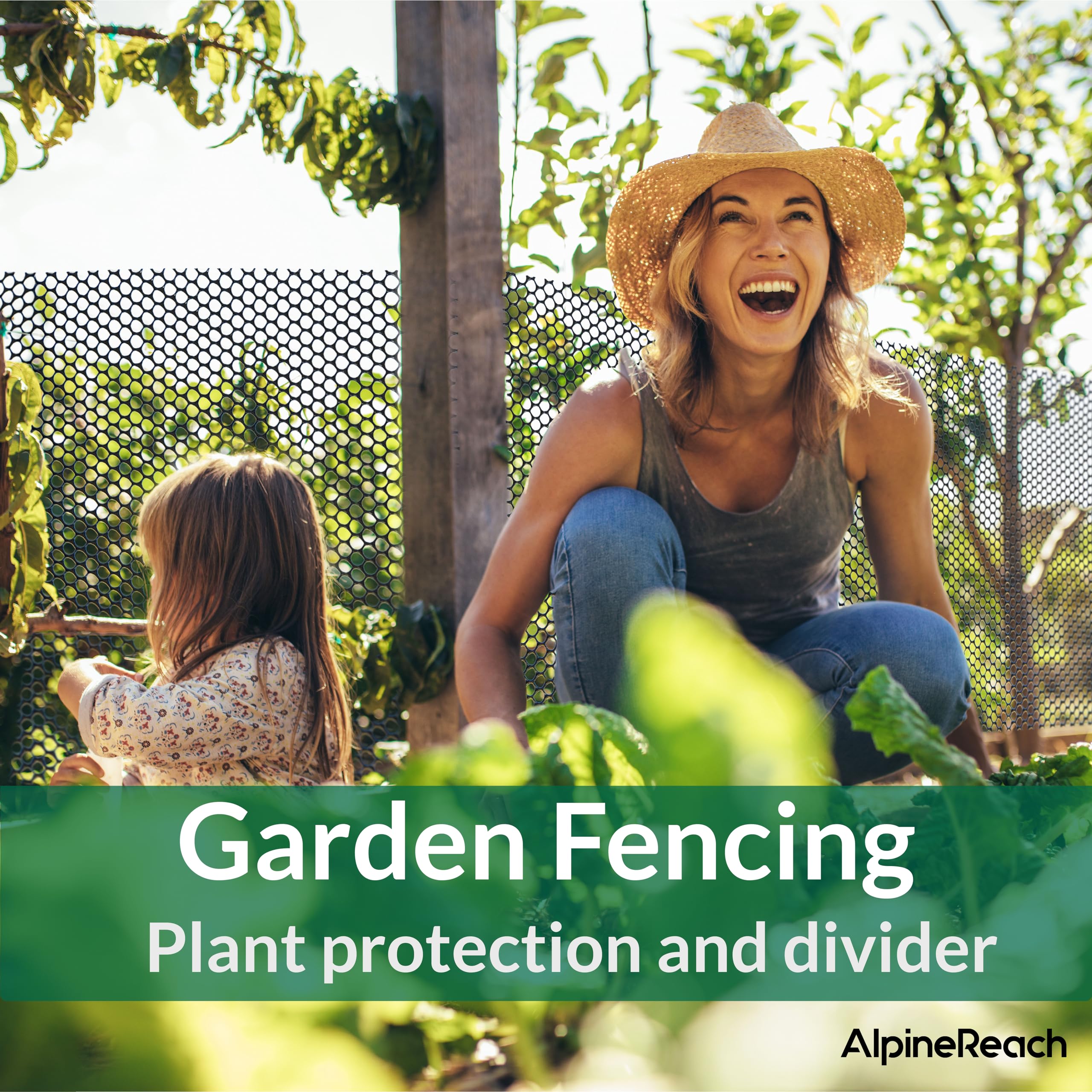 AlpineReach pet-safe mesh protects plants while deterring nibbling