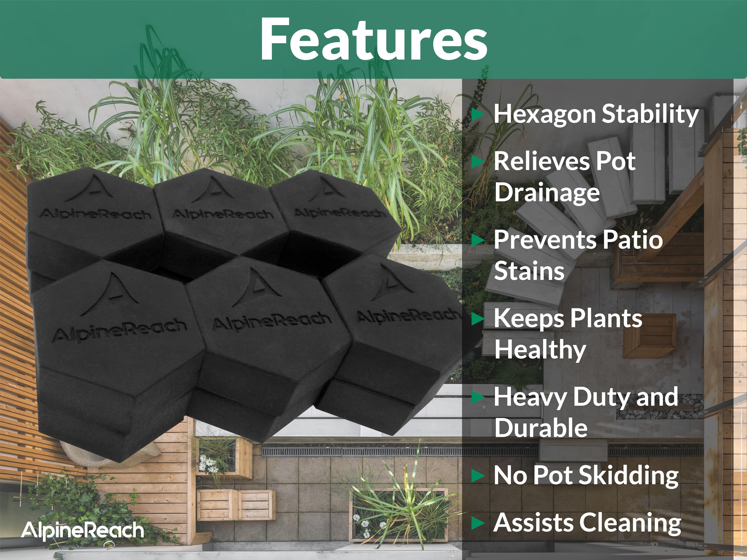AlpineReach protects surfaces from stains through ventilation and drainage