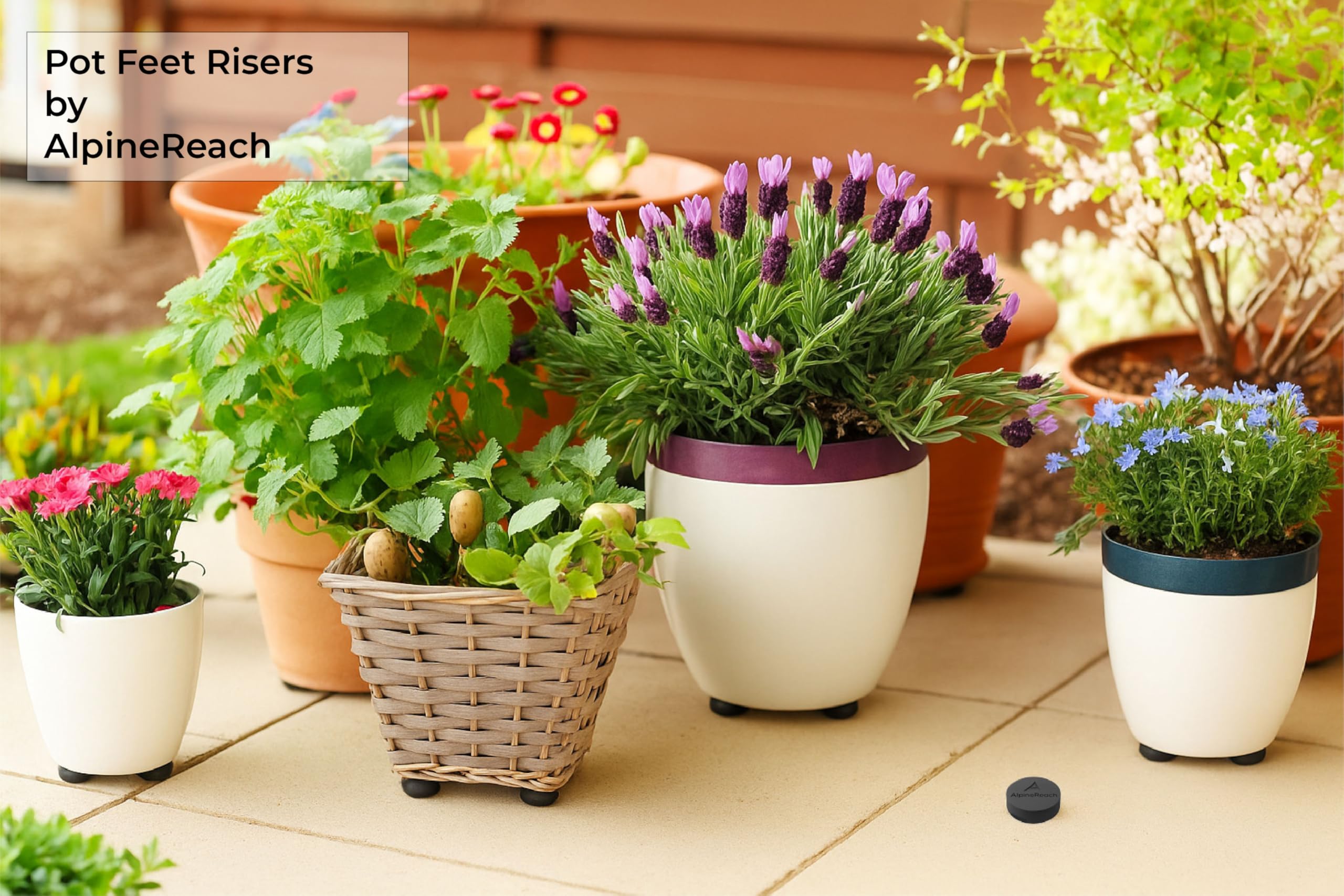 AlpineReach rubber padding detail highlights heavy-duty construction and long-lasting support.