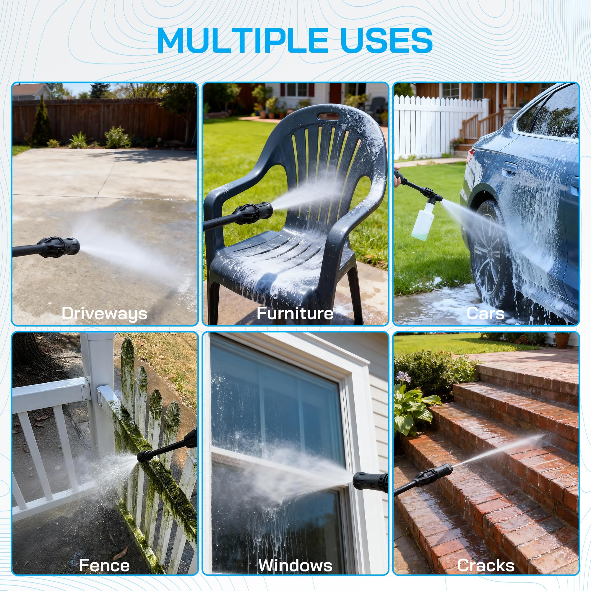 ALPSLUX dual water intake option for faucet or bucket use.