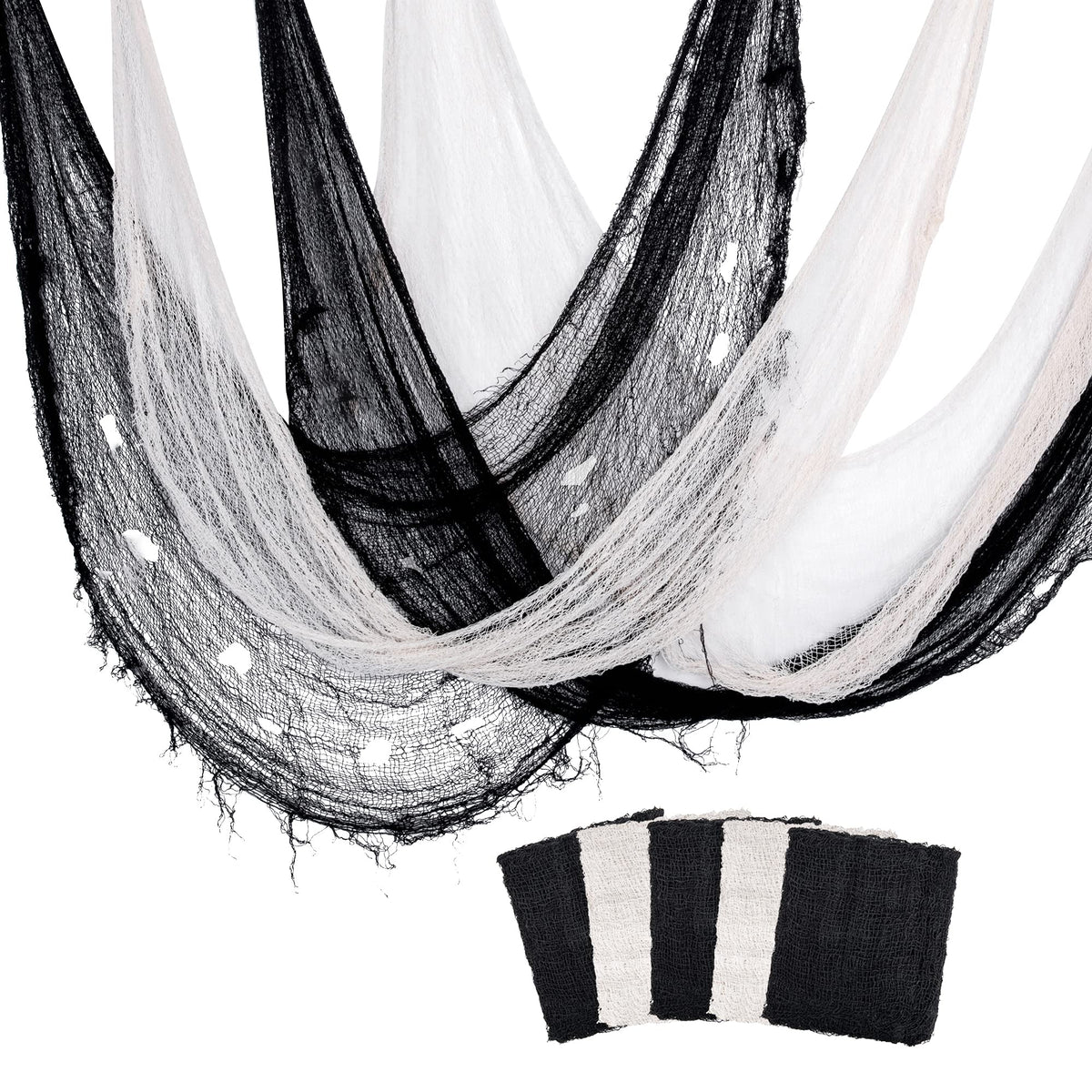 Alpurple Halloween creepy cloth black drape adds spooky ambiance for haunted houses.