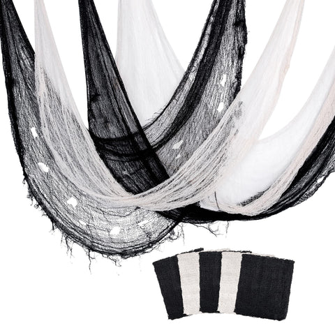 Alpurple Halloween creepy cloth black drape adds spooky ambiance for haunted houses.