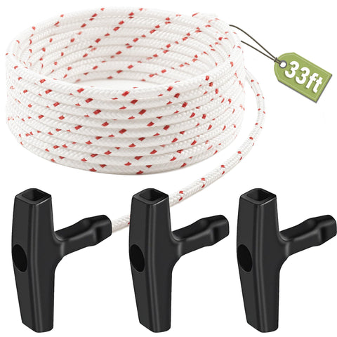 Alrhipvm pull cord 33ft 3.5mm for reliable lawn mower starts.